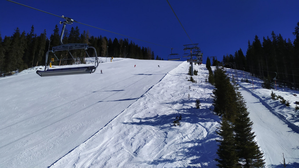 In dem fixgeklemmten Sessel war es etwas zugig, so ging es direkt zurück