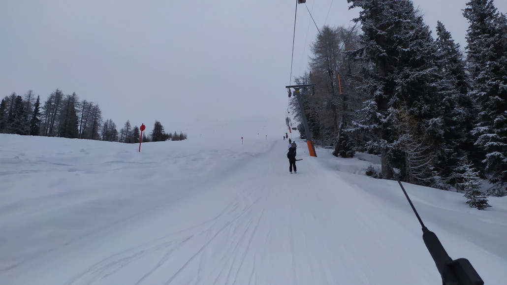 Oben wurde die Sicht schlechter
