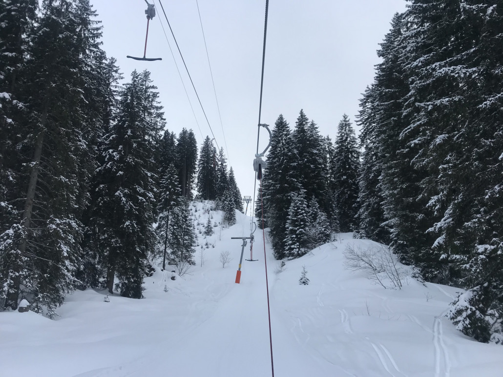 Winterliche Stimmung dank dem Schneefall von gestern