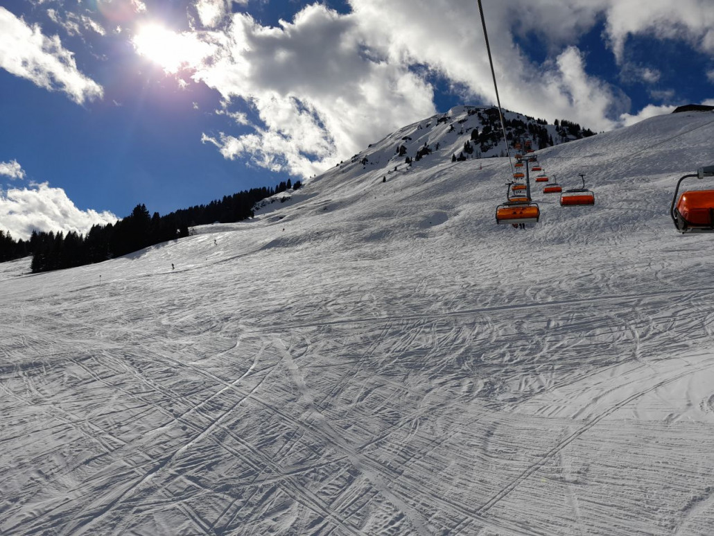 Siller-Keat: Vom (neg.) Lawinenabgang vom Sonntag sieht man nicht mehr viel.