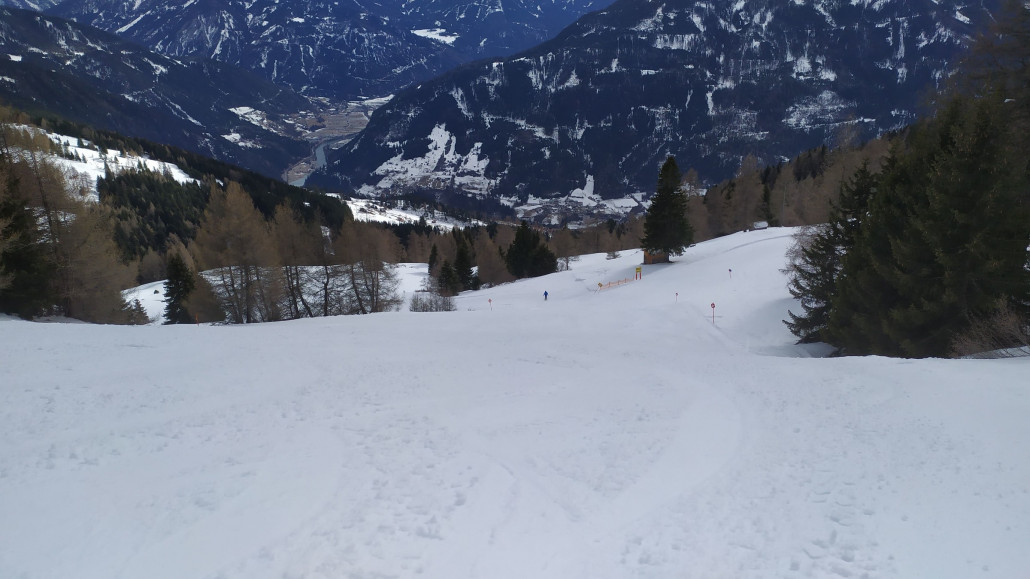 der Hang war frühlingshaft und schön zu fahren