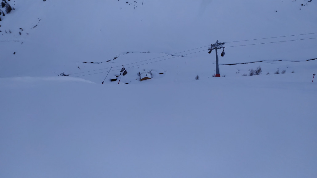 Die Sicht war immer ausreichend und wir konnten frische Spuren zur Velilleckbahn setzen