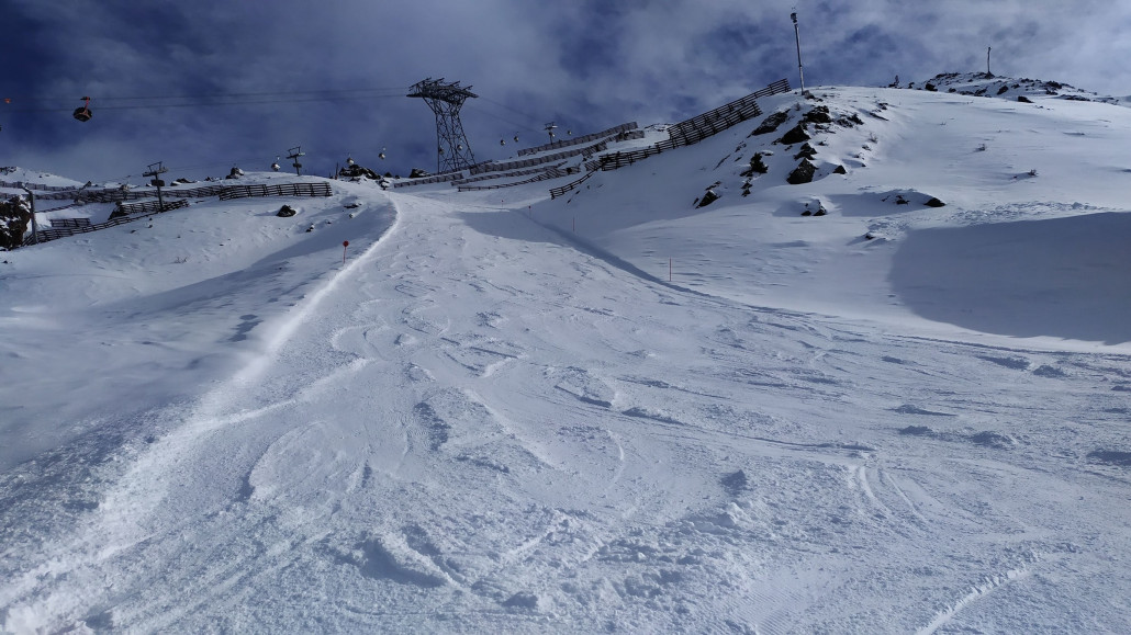 An der Pardorama war es im oberen Teil noch super zu fahren