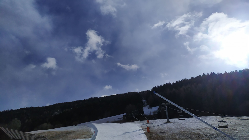 Als wir einstiegen riss es gerade richtig auf