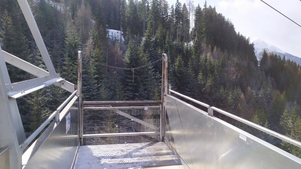 Das ist der Einstieg zur Mittelstation