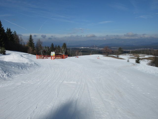 Bergstation des 1-SL Übung, links daneben die Zufahrt Talstation, rechts daneben die Bärenpiste