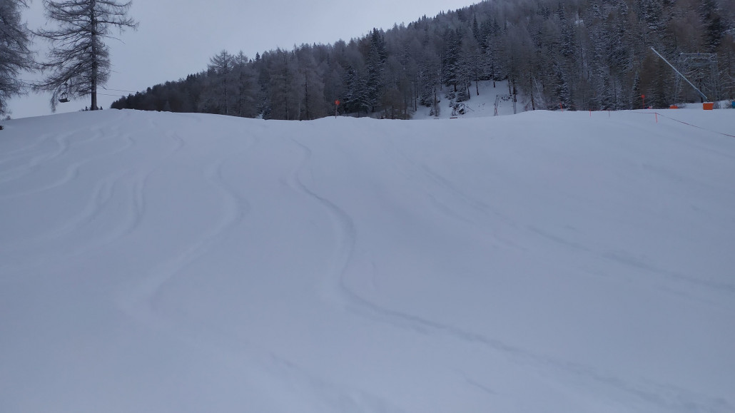 Aber auch dann fand man noch Platz für neue Spuren