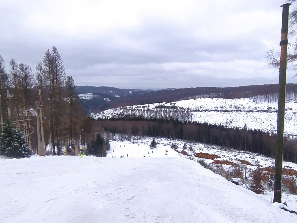 Rote Piste Kappe um 13 Uhr