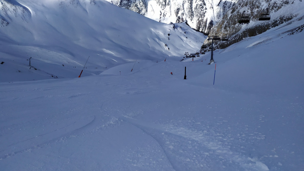 An der Langen Wand hatte es teils sehr geweht