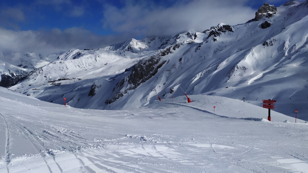 Vom Höllspitz zurück zur langen Wand gab es noch frische Spuren