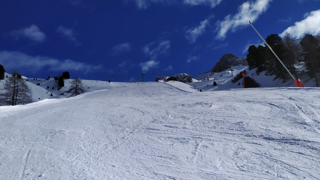 Die Pisten hier waren noch sehr schön