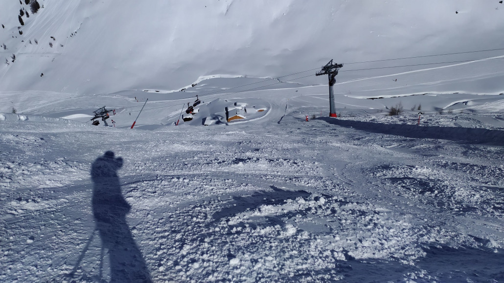 Unten gab es dort eine Buckelpiste