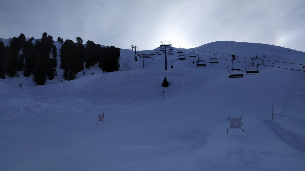 Zwischendurch fuhren wir auch mal zur Rossmoosbahn um dort die Pisten anzuschauen