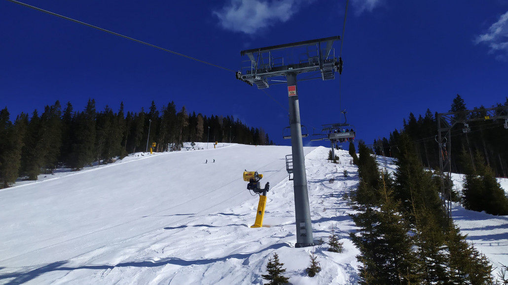 Uns erwartete wieder unsere leere Lieblingspiste