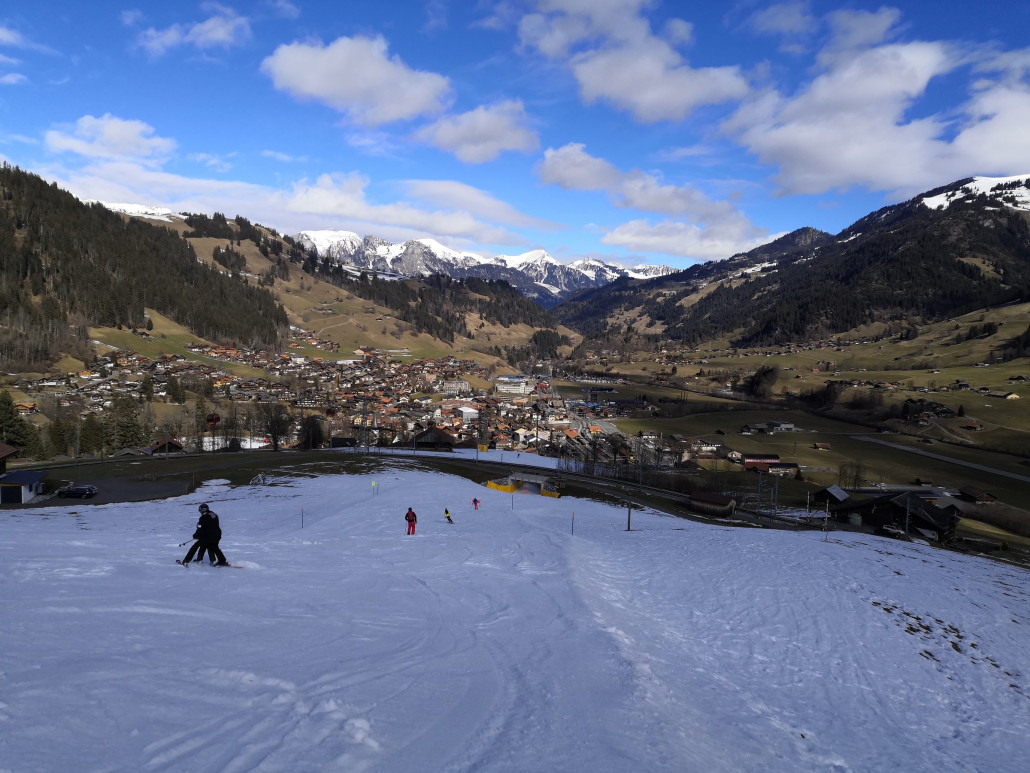 20.02.: Talabfahrt nach Zweisimmen: nur ein Kunstschneeband