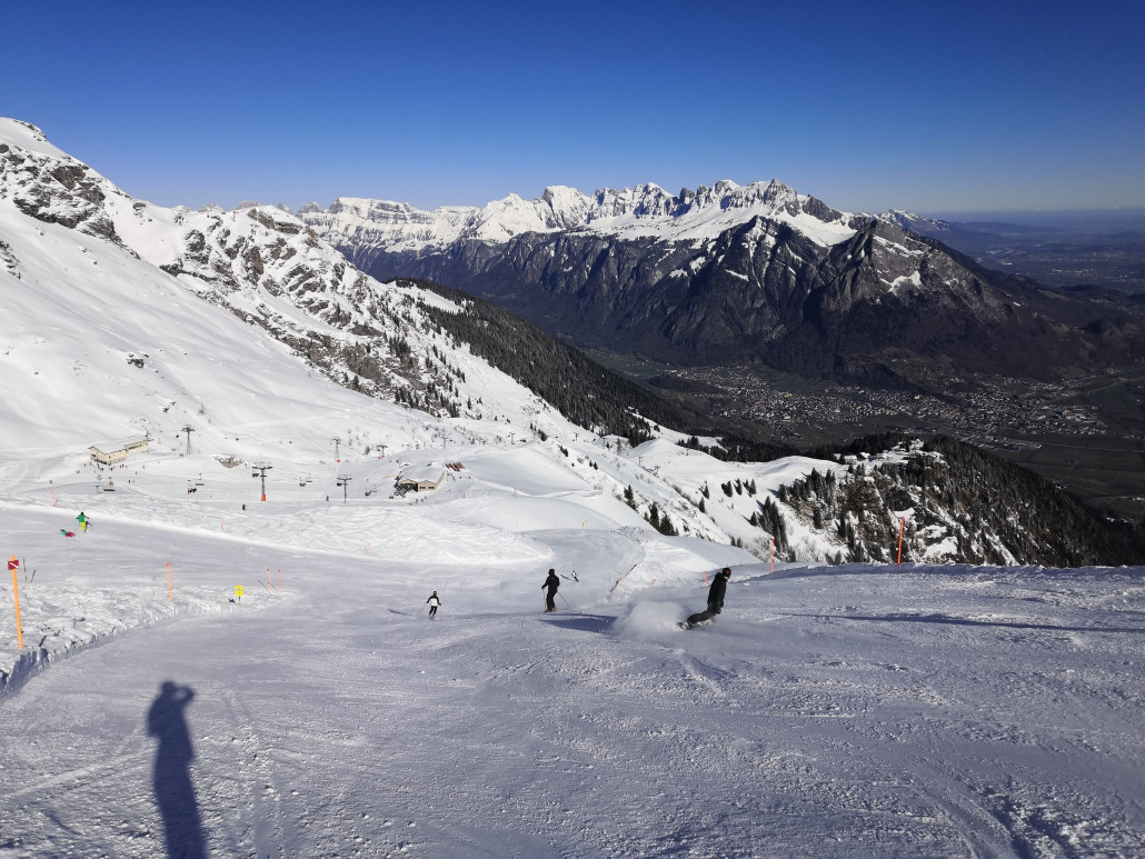 Zwischen der Talstation des SAC-Lifts und Gaffia