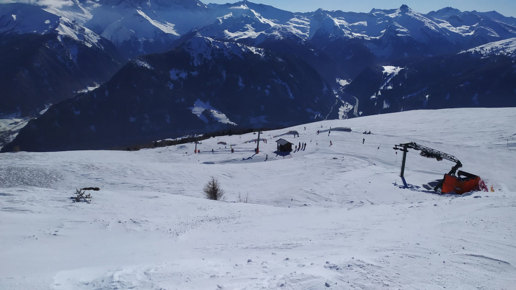 Blick zum Schlepplift