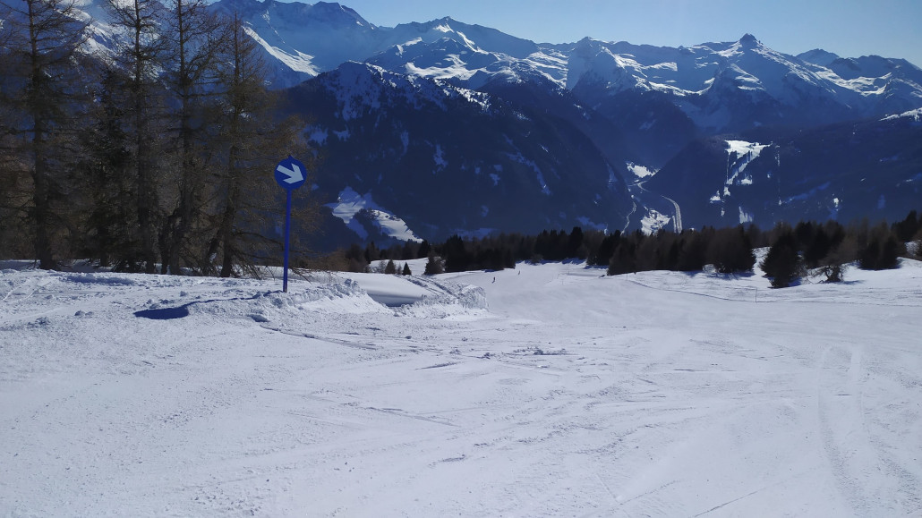 Die Blauen Pisten dort sind gemütlich zu fahren