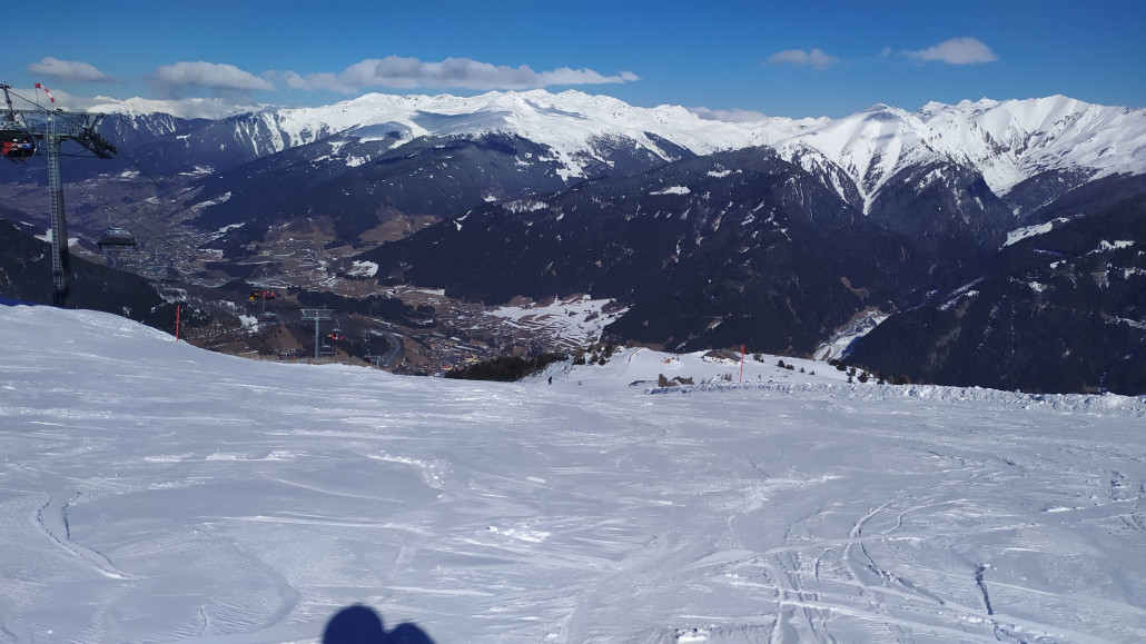 Mit der Zeit wurden die Pisten härter und zusammengeschoben