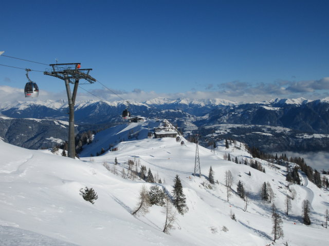 15-MGD Millennium-Express Sektion III, in Bildmitte die Bergstationen des 4-CLD Sonnleitn (links) und 4-CLD Trögl (rechts)