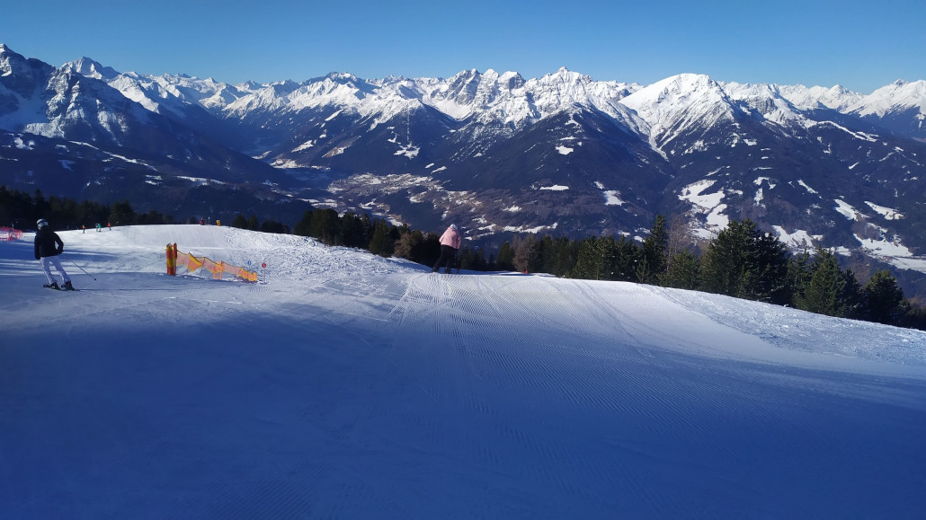 Die Pisten sahen schön griffig aus