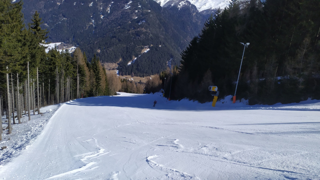 Auf der Talabfahrt lag eine leichte Auflage, dadurch war es ideal zu fahren
