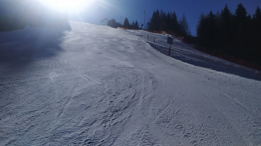 Die Talabfahrt blieb den ganzen Tag genial