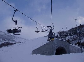 Kreuzung Nätschen DSB mit der Zahnradbahn