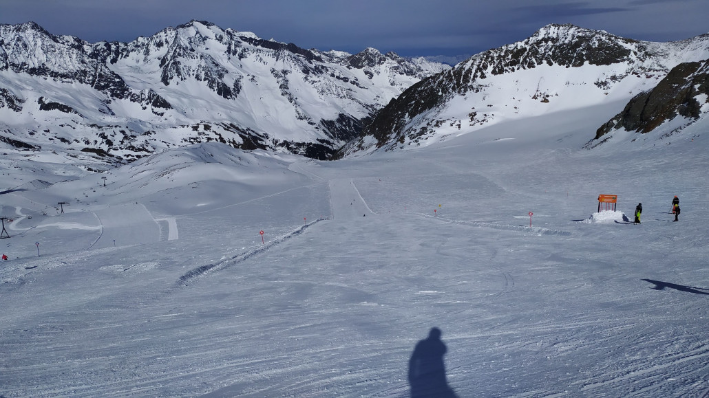 Deswegen ging es für uns die rote Piste hinunter