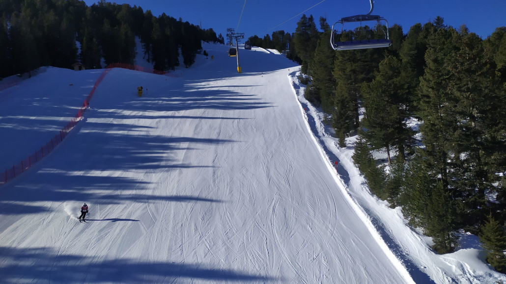 Leider waren leichte Absätze in der Piste, weshalb man ein bisschen aufpassen musste