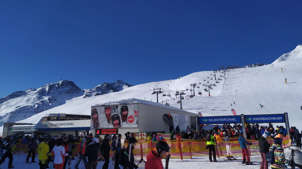 Gegen 10 wurde es am Giggijoch wie immer voller