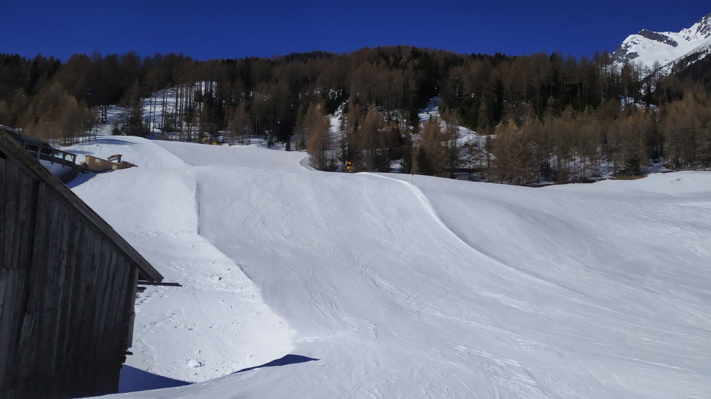 Wir wiederholten dann mehrmals die gut fahrbare Talabfahrt