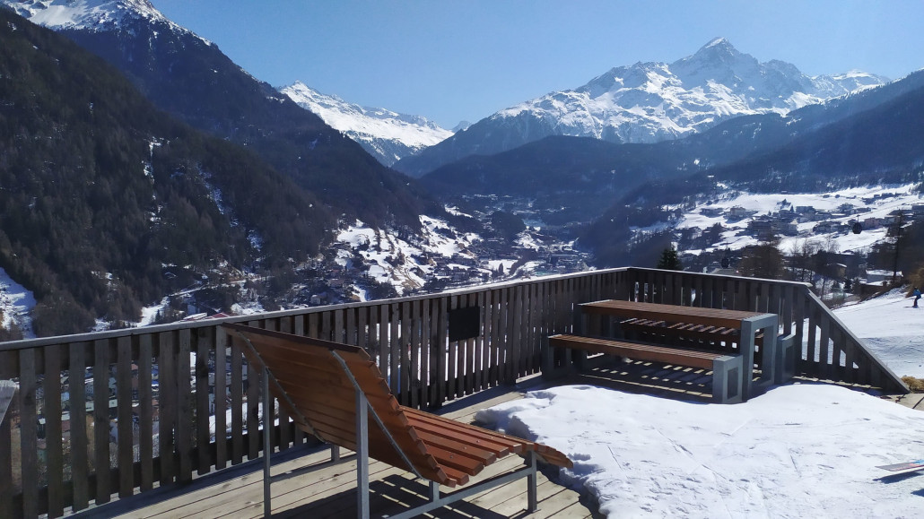 Mit Ausblick gabs unser Mittagessen