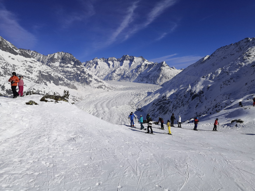 Von der Moosfluh Richtung Aletschgletscher