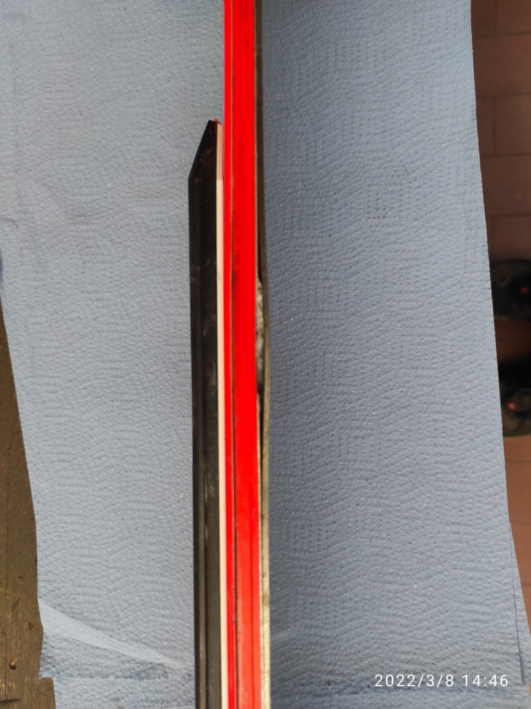 Defekte Stelle unter der Bindung