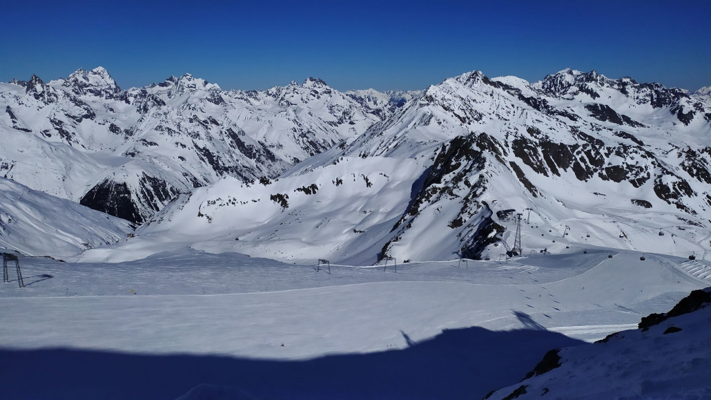 Und der Blick in Richtung Schlepplift, aber nicht in Betrieb