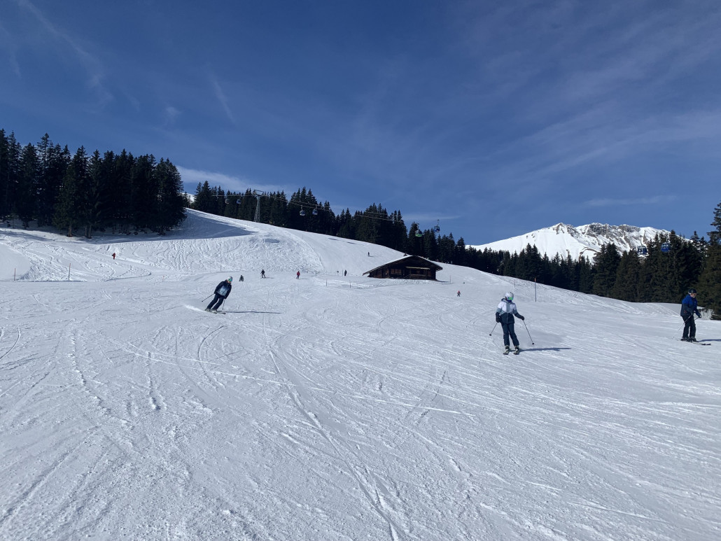 Abfahrt 1 an der oberen Gondelsektion Leiterli