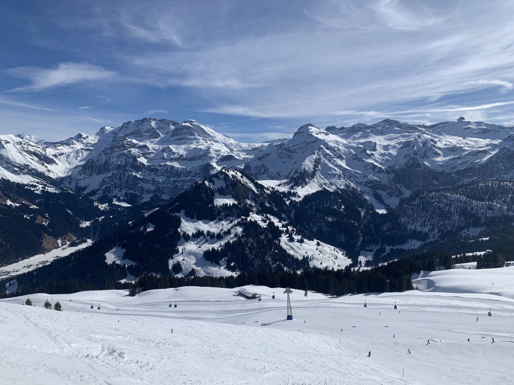 Blick vom Ausstieg der Sesselbahn