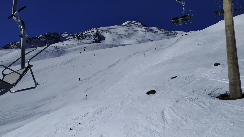 Diesmal ging es auch mit der DSB Gratl nach oben, es war angenehm warm