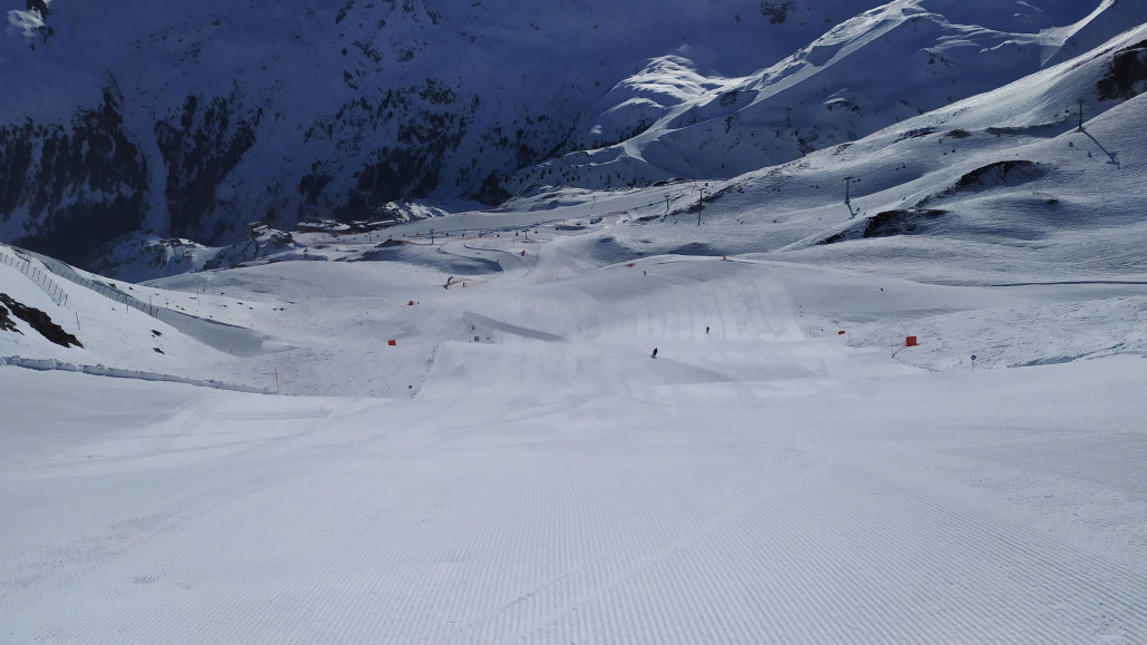 Dort war es etwas hart, aber leer