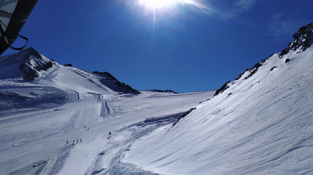 Rückblick zur Gefrorenen Wand