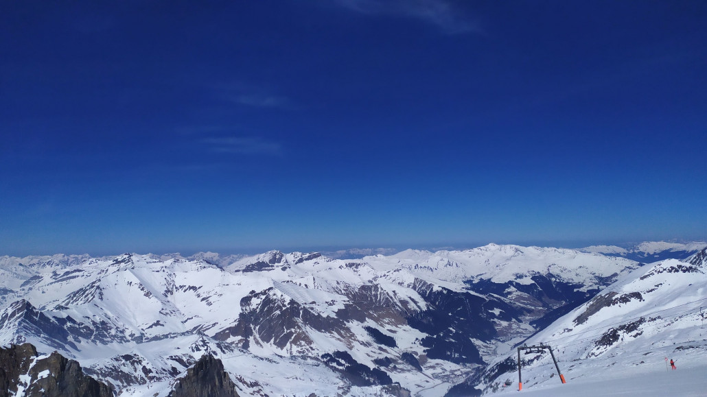Ein schönes Panorama hat es in Hintertux