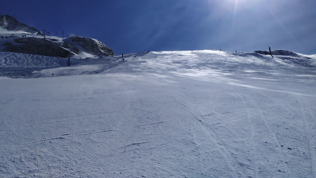 Auch der Fernerhang war verweht