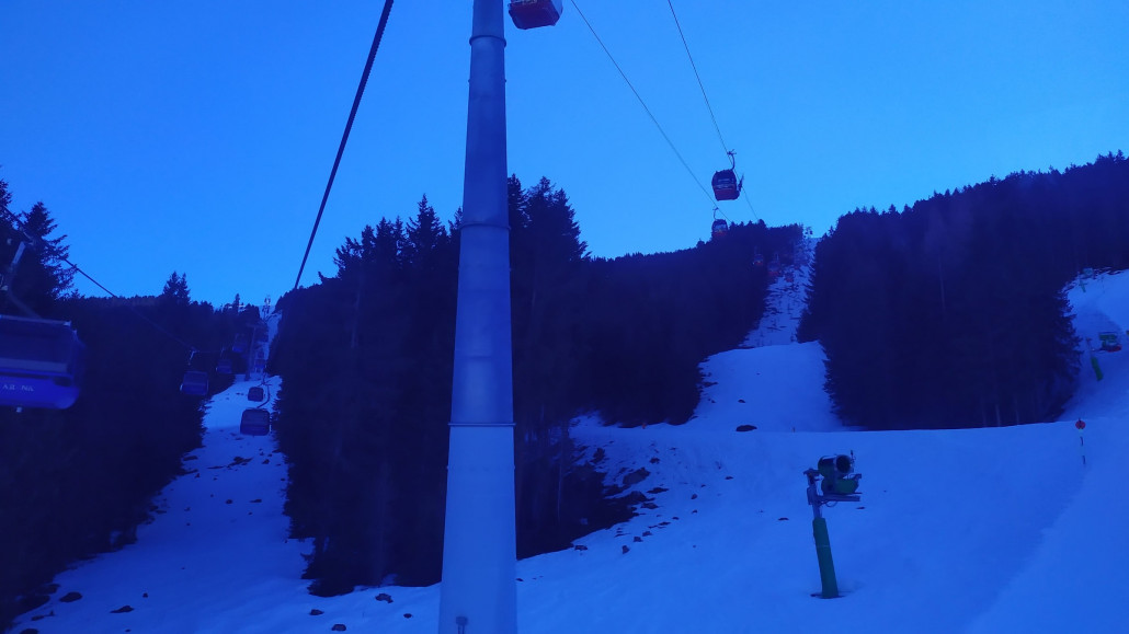 Ungewohnter Weise ging es heute in der Rosenalmbahn los