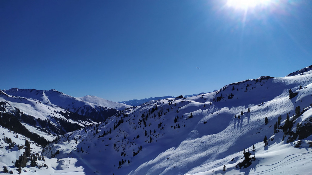 Erster Blick in Richtung Königsleiten