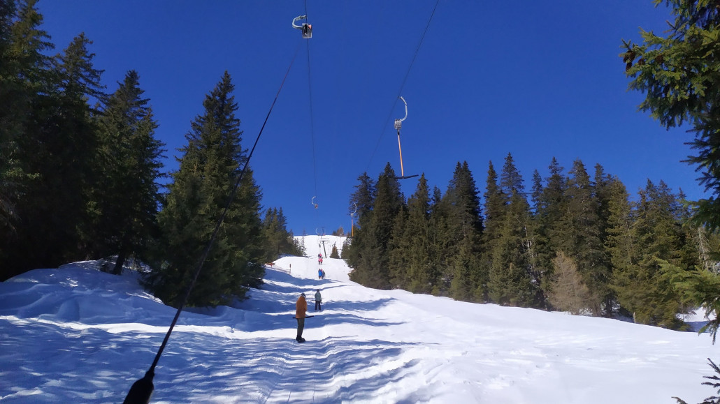 Für uns gings zum Handlalmlift, sehr cool dort hinten