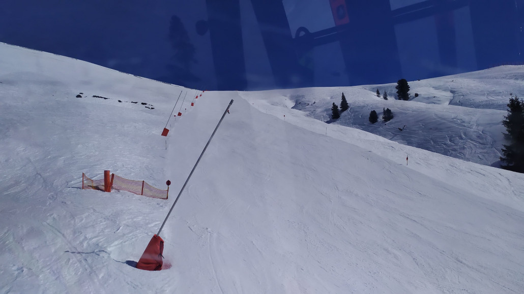 Auch die Variante schräg rüber zur Gondel war sehr gut in Schuss