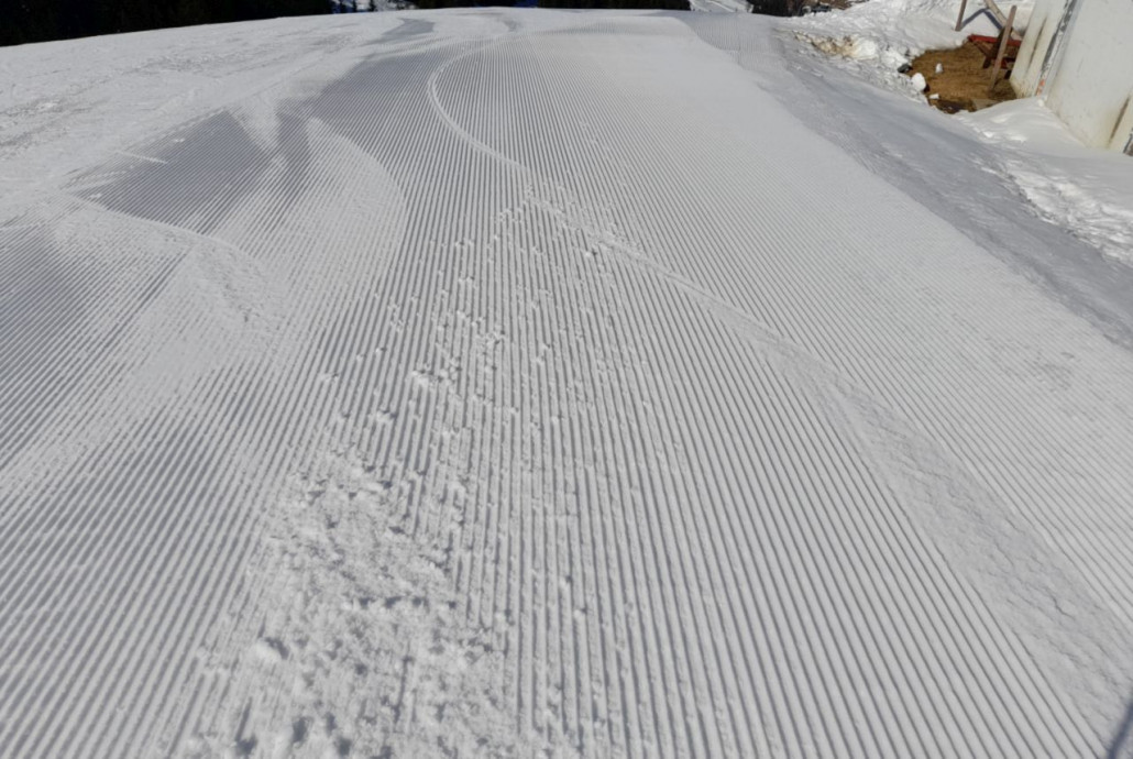 fast unbenützte Piste im Bereich Kasbichl Berg
