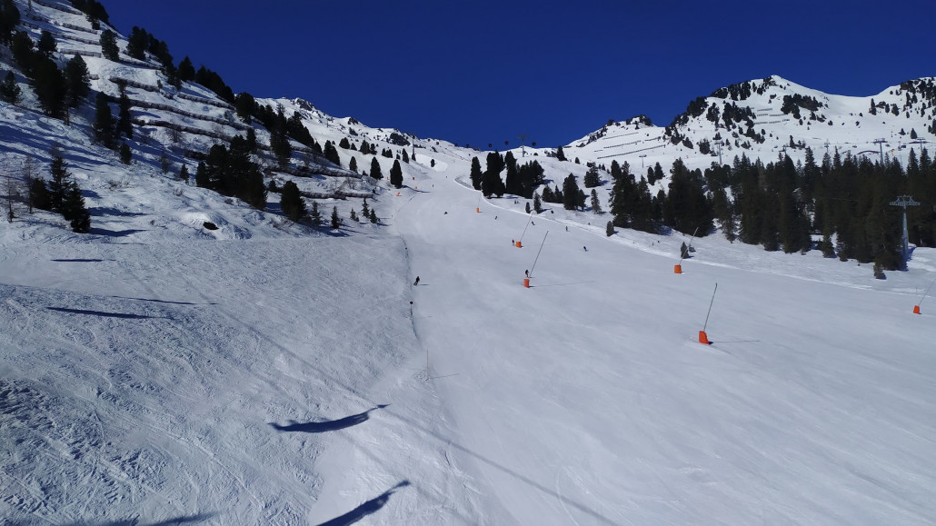 Auch rechts des Sessels ging es gut zu fahren