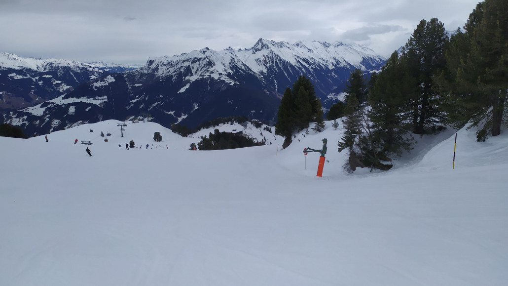 Blick zum Penken, hier wurde der Schnee schon schwerer